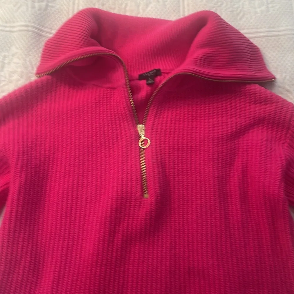 Talbots Petite P pink cotton knit sweater EUC. No stains or piling. - Picture 4 of 4